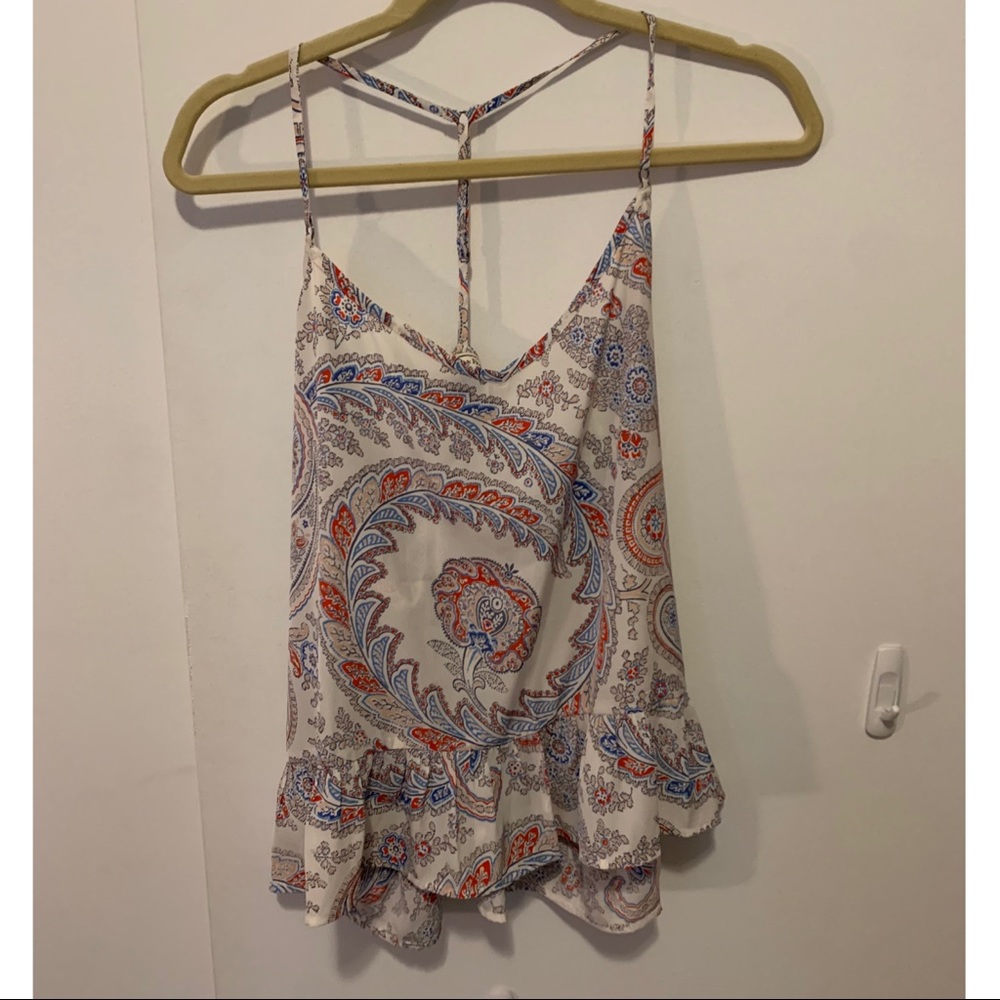 Strap Frill Blouse